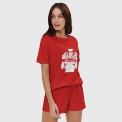 Женская пижама с шортиками хлопок Waifu material - фото 2