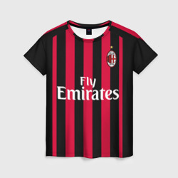 Женская футболка 3D Milan home 18-19