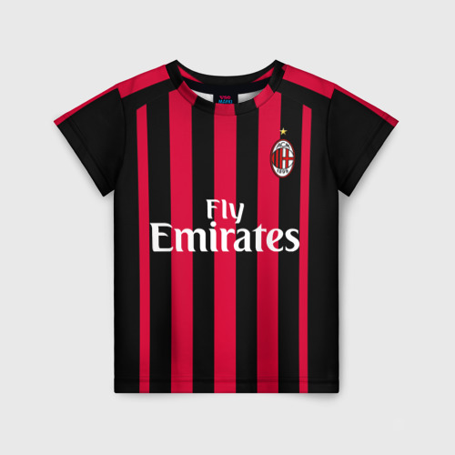 Детская футболка 3D Milan home 18-19, цвет 3D печать