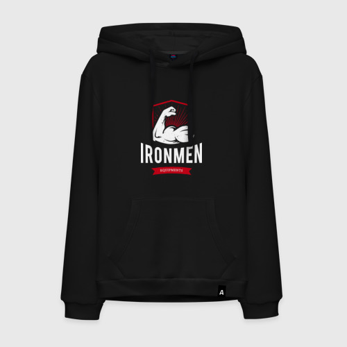 Мужская толстовка хлопок Ironmen, цвет черный