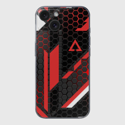 Чехол для iPhone 15 силиконовый с защитой камеры CS GO cyrex 3D КС Го сайрекс