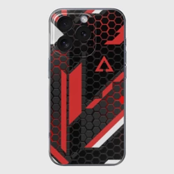 Чехол для iPhone 16 Pro силиконовый с защитой камеры CS GO cyrex 3D КС Го сайрекс