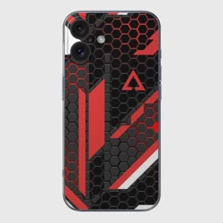 Чехол для iPhone 16 силиконовый с защитой камеры CS GO cyrex 3D КС Го сайрекс