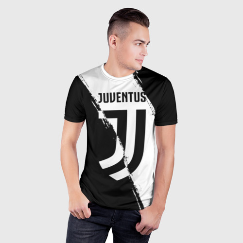 Мужская футболка 3D Slim FC Juventus, цвет 3D печать - фото 3