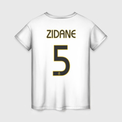 Женская футболка 3D Зидан Реал Ретро