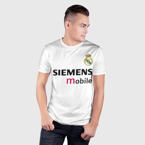 Мужская футболка 3D Slim Бекхэм Реал Ретро, цвет 3D печать - фото 3