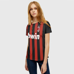 Женская футболка 3D Роналдиньо Милан Ретро - фото 2