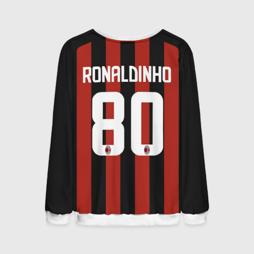 Мужской свитшот 3D Роналдиньо Милан Ретро, цвет белый - фото 2