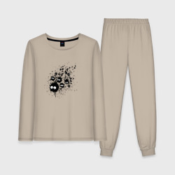 Женская пижама с лонгсливом хлопок Семейство Сусуватари