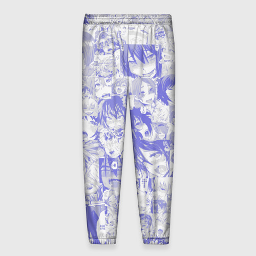 Мужские брюки 3D Ahegao blue, цвет 3D печать - фото 2