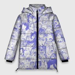Женская зимняя куртка Oversize Ahegao blue