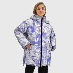 Женская зимняя куртка Oversize Ahegao blue - фото 2