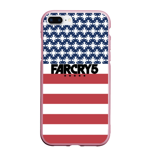 Чехол для iPhone 7Plus/8 Plus матовый Far Cry 5, цвет розовый