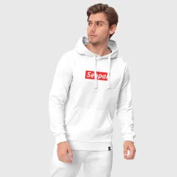 Мужской костюм хлопок с толстовкой Сенпай - senpai - фото 5