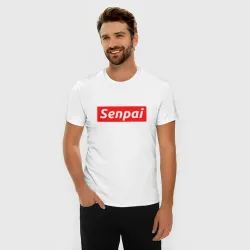 Мужская футболка хлопок Slim Сенпай - senpai - фото 3