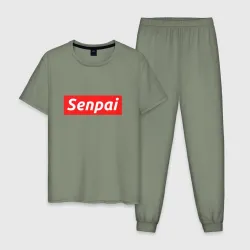 Мужская пижама хлопок Сенпай - senpai