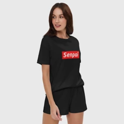 Женская пижама с шортиками хлопок Сенпай - senpai - фото 2