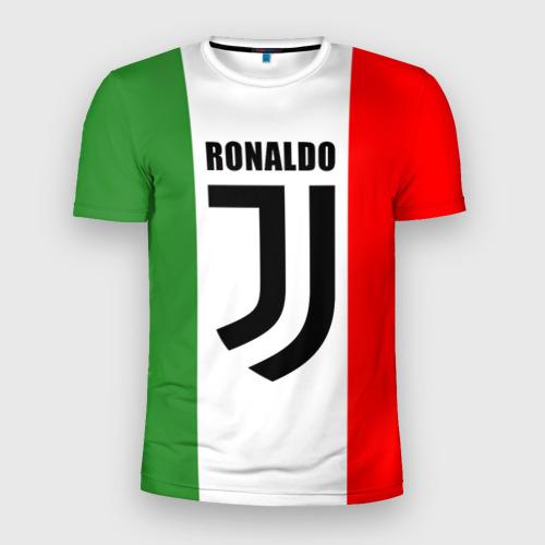 Мужская футболка 3D Slim Ronaldo Juventus Italy, цвет 3D печать