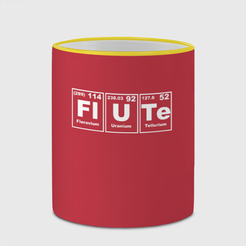 Кружка с полной запечаткой FLUTE, цвет Кант желтый - фото 4