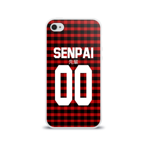 Чехол для Apple iPhone 4/4S силиконовый глянцевый СЕНПАЙ - SENPAI Фото 01 Чехол для Apple iPhone 4/4S силиконовый глянцевый СЕНПАЙ - SENPAI Фото 01
