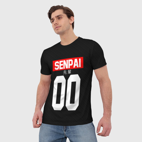 Мужская футболка 3D СЕНПАЙ - SENPAI, цвет 3D печать - фото 3