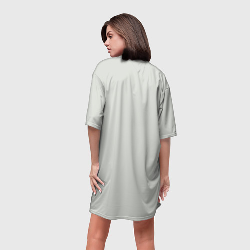 Платье-футболка 3D Хаска, цвет 3D печать - фото 4