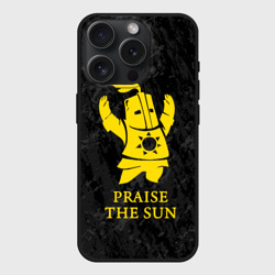 Чехол силиконовый для Apple iPhone 15 Pro матовый Praise the Sun