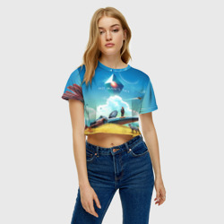 Женская футболка Crop-top 3D No Man’s Sky - Atlas Rises - фото 2