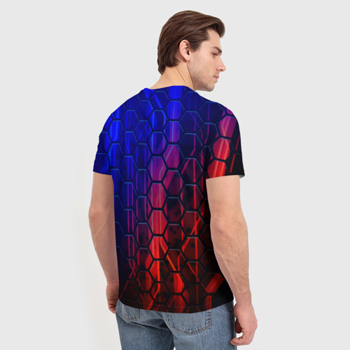 Мужская футболка 3D СОТЫ , цвет 3D печать - фото 4
