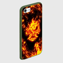 Чехол для iPhone 5/5S матовый Cyberpunk 2077 samurai самураи - фото 2