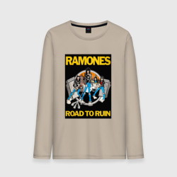 Мужской лонгслив хлопок Ramones