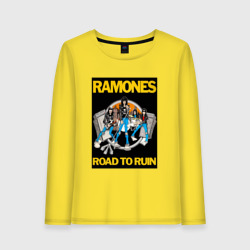 Женский лонгслив хлопок Ramones