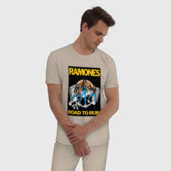 Мужская пижама хлопок Ramones - фото 2