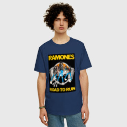 Мужская футболка хлопок Oversize Ramones - фото 2