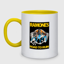 Кружка двухцветная Ramones