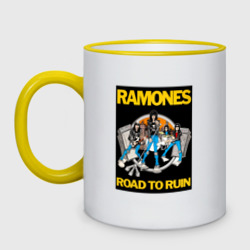 Кружка двухцветная Ramones