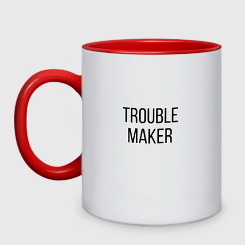 Кружка двухцветная Trouble Maker.