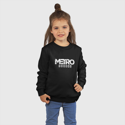 Детский свитшот хлопок Metro Exodus, цвет черный - фото 3