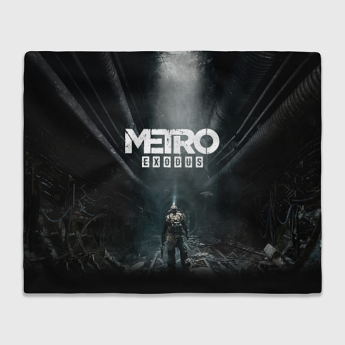 Плед 3D Metro Exodus Метро исход Артём, цвет 3D (велсофт)