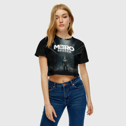 Женская футболка Crop-top 3D Metro Exodus Метро исход Артём - фото 2