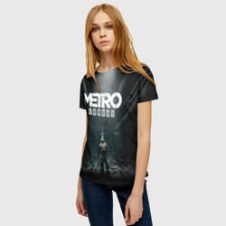 Женская футболка 3D Metro Exodus Метро исход Артём - фото 2