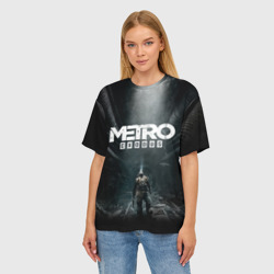 Женская футболка oversize 3D Metro Exodus Метро исход Артём - фото 2