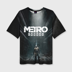 Женская футболка oversize 3D Metro Exodus Метро исход Артём