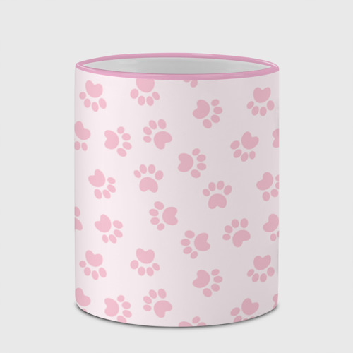 Кружка с полной запечаткой Собачьи Следы, цвет Кант розовый - фото 4