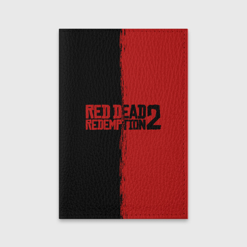 Обложка для паспорта матовая кожа Red dead Redemption 2 RDR2, цвет черный