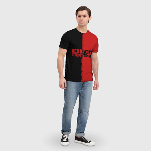 Мужская футболка 3D Red dead Redemption 2 RDR2, цвет 3D печать - фото 5
