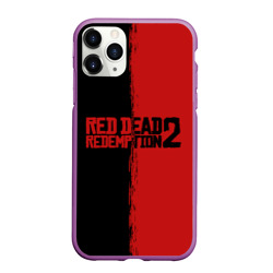 Чехол для iPhone 11 Pro Max матовый Red dead Redemption 2 RDR2