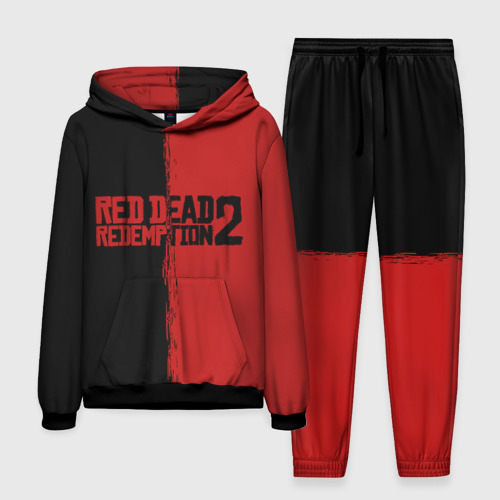 Мужской костюм с толстовкой 3D Red dead Redemption 2 RDR2, цвет черный