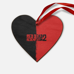 Деревянная игрушка Сердце Red dead Redemption 2 RDR2