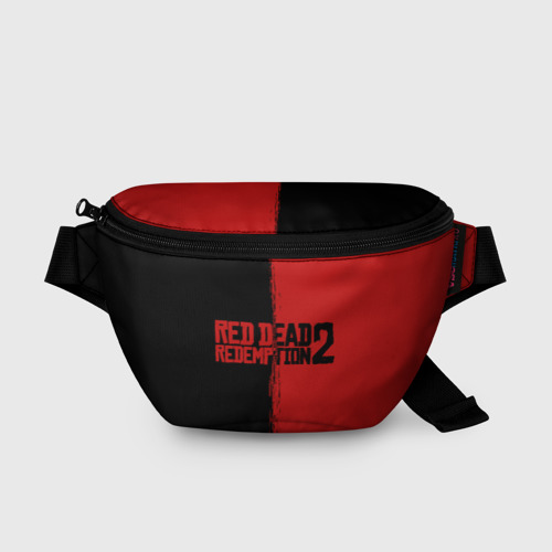 Поясная сумка с принтом Red dead Redemption 2 RDR2, вид спереди №1